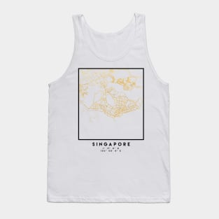 SINGAPORE CITY STREET MAP ART Tank Top